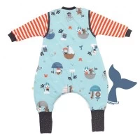 Sac de dormit cu picioruse si maneca lunga detasabila Pirate 70 cm + manseta 1.0 Tog