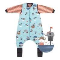 Sac de dormit cu picioruse si maneca lunga detasabila Pirate 90 cm + manseta 1.0 Tog