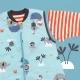 Sac de dormit cu picioruse si maneca lunga detasabila Pirate 90 cm + manseta 2.5 Tog Sac de dormit cu picioruse si maneca lunga detasabila Pirate 90 cm + manseta 2.5 Tog