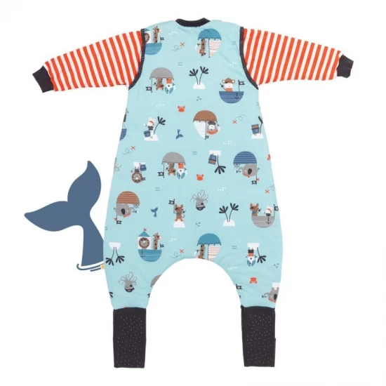 Sac de dormit cu picioruse si maneca lunga detasabila Pirate 130 cm + manseta 1.0 Tog