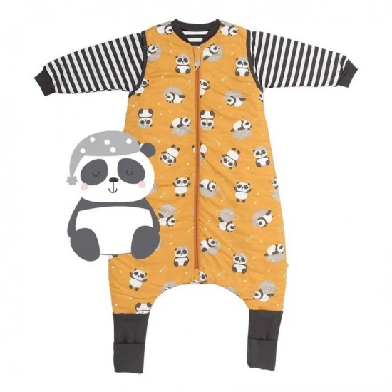 Sac de dormit cu picioruse si maneca lunga detasabila Panda 100 cm + manseta 1.0 Tog