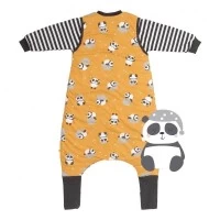 Sac de dormit cu picioruse si maneca lunga detasabila Panda 120 cm + manseta 1.0 Tog