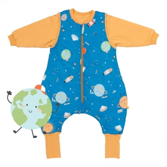 Sac de dormit cu picioruse si maneca lunga detasabila Space 80 cm + manseta 1.0 Tog
