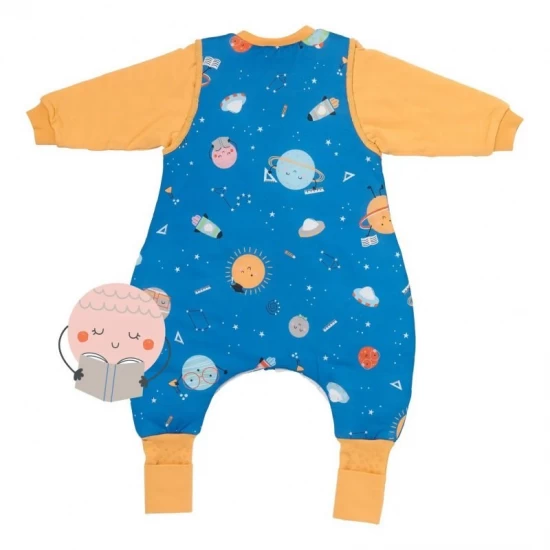 Sac de dormit cu picioruse si maneca lunga detasabila Space 80 cm + manseta 1.0 Tog