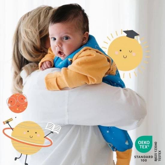 Sac de dormit cu picioruse si maneca lunga detasabila Space 90 cm + manseta 1.0 Tog