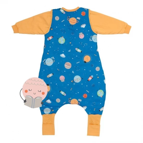 Sac de dormit cu picioruse si maneca lunga detasabila Space 90 cm + manseta 2.5 Tog