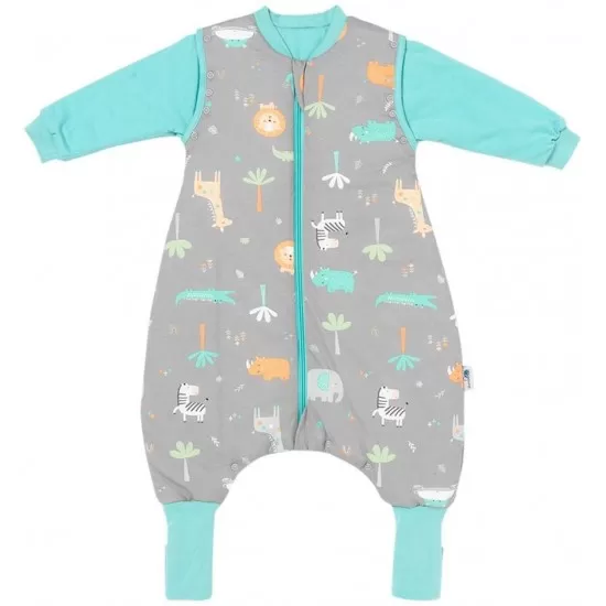 Sac de dormit cu picioruse si maneca lunga detasabila Safari 6-12 luni 3.5 Tog Sac de dormit cu picioruse si maneca lunga detasabila Safari 6-12 luni 3.5 Tog