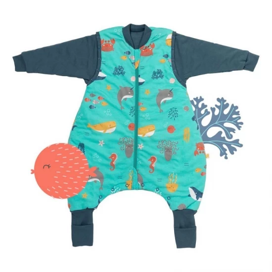 Sac de dormit cu picioruse si maneca lunga detasabila Under the Sea 80 cm + manseta 2.5 Tog Sac de dormit cu picioruse si maneca lunga detasabila Under the Sea 80 cm + manseta 2.5 Tog