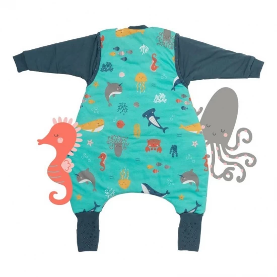 Sac de dormit cu picioruse si maneca lunga detasabila Under the Sea 60 cm + manseta 2.5 Tog Sac de dormit cu picioruse si maneca lunga detasabila Under the Sea 60 cm + manseta 2.5 Tog