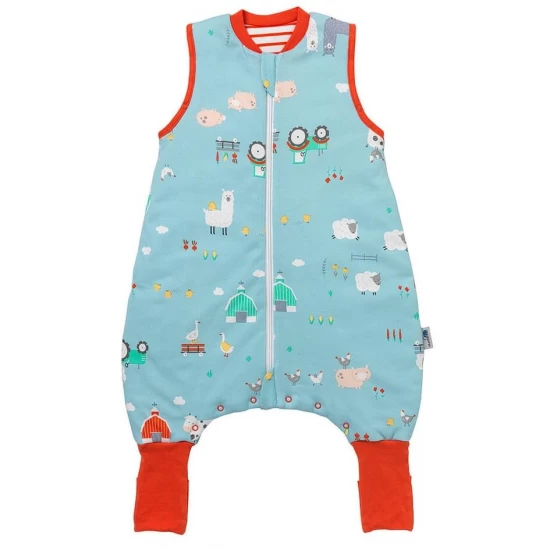 Sac de dormit cu picioruse si talpa antiderapanta Farmyard 80 cm + manseta 1.0 Tog Sac de dormit cu picioruse si talpa antiderapanta Farmyard 80 cm + manseta 1.0 Tog