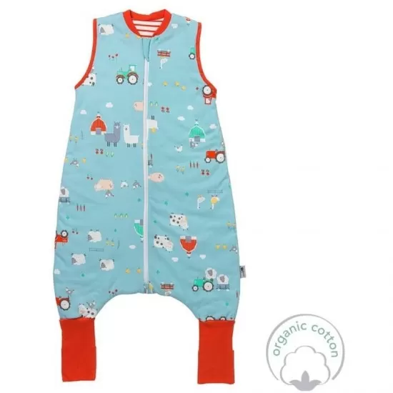 Sac de dormit cu picioruse si talpa antiderapanta Farmyard 130 cm 1.0 Tog Sac de dormit cu picioruse si talpa antiderapanta Farmyard 130 cm 1.0 Tog