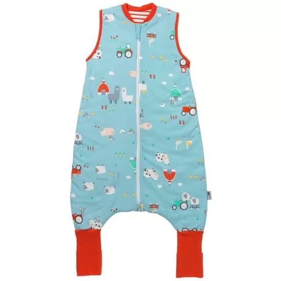 Sac de dormit cu picioruse si talpa antiderapanta Farmyard 130 cm 1.0 Tog Sac de dormit cu picioruse si talpa antiderapanta Farmyard 130 cm 1.0 Tog