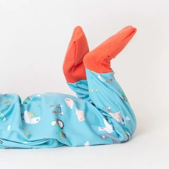 Sac de dormit cu picioruse si talpa antiderapanta Farmyard 130 cm 1.0 Tog Sac de dormit cu picioruse si talpa antiderapanta Farmyard 130 cm 1.0 Tog