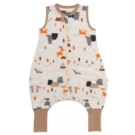 Sac de dormit cu picioruse si talpa antiderapanta Mountain Animals 80 cm + manseta 1.0 Tog Sac de dormit cu picioruse si talpa antiderapanta Mountain Animals 80 cm + manseta 1.0 Tog