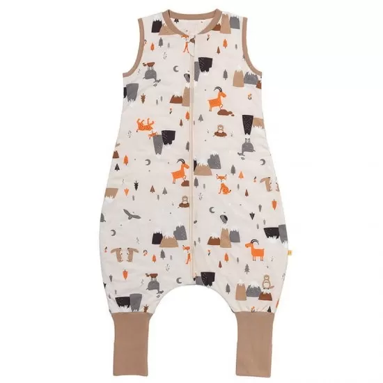 Sac de dormit cu picioruse si talpa antiderapanta Mountain Animals 120 cm + manseta 1.0 Tog Sac de dormit cu picioruse si talpa antiderapanta Mountain Animals 120 cm + manseta 1.0 Tog