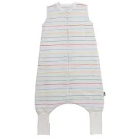 Sac de dormit cu picioruse si talpa antiderapanta Rainbow Stripes 120 cm + manseta 1.0 Tog