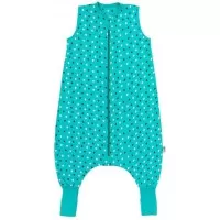 Sac de dormit cu picioruse si talpa antiderapanta Teal Stars 120 cm + manseta 1.0 Tog