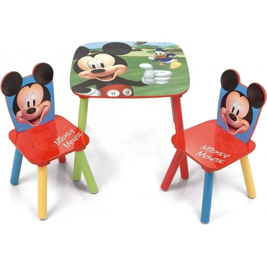 Set masuta si 2 scaunele Mickey Mouse Set masuta si 2 scaunele Mickey Mouse