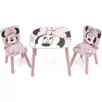 Set masuta si 2 scaunele Minnie Mouse