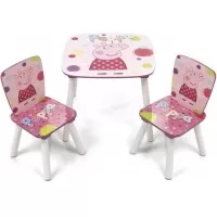 Set masuta si 2 scaunele Peppa Pig