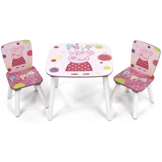 Set masuta si 2 scaunele Peppa Pig Set masuta si 2 scaunele Peppa Pig