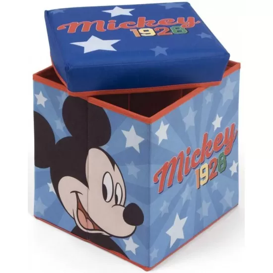 Taburet pentru depozitare jucarii Mickey Mouse Taburet pentru depozitare jucarii Mickey Mouse