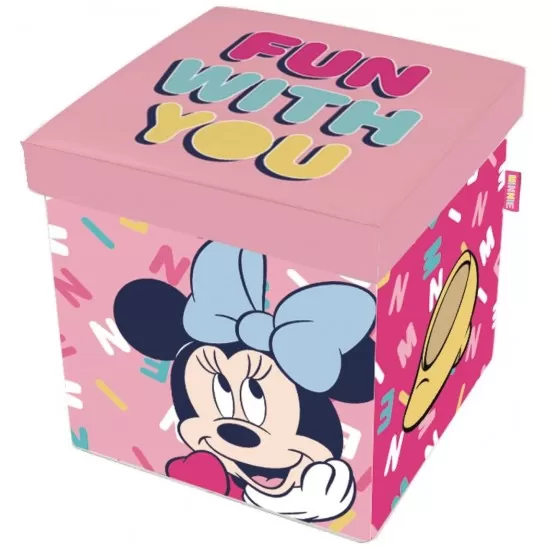 Taburet pentru depozitare jucarii Minnie Mouse Taburet pentru depozitare jucarii Minnie Mouse