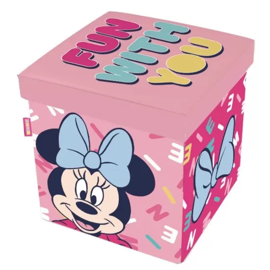 Taburet pentru depozitare jucarii Minnie Mouse Taburet pentru depozitare jucarii Minnie Mouse