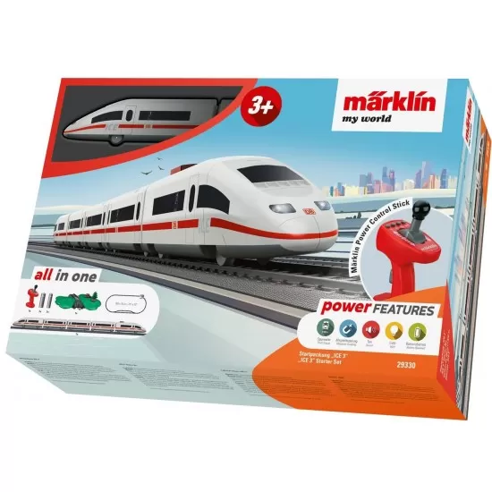 Tren de calatori cu telecomanda si accesorii ICE 3 Starter Set Tren de calatori cu telecomanda si accesorii ICE 3 Starter Set