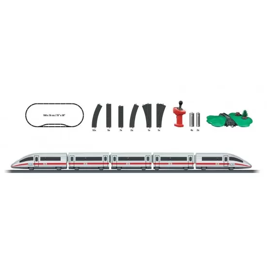 Tren de calatori cu telecomanda si accesorii ICE 3 Starter Set Tren de calatori cu telecomanda si accesorii ICE 3 Starter Set