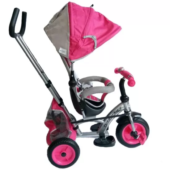 Tricicleta cu sezut reversibil Sunrise Turbo Trike Pink Tricicleta cu sezut reversibil Sunrise Turbo Trike Pink