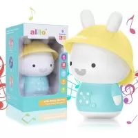 Iepuras interactiv cu povesti si cantece Alilo Baby Bunny albastru RO/EN