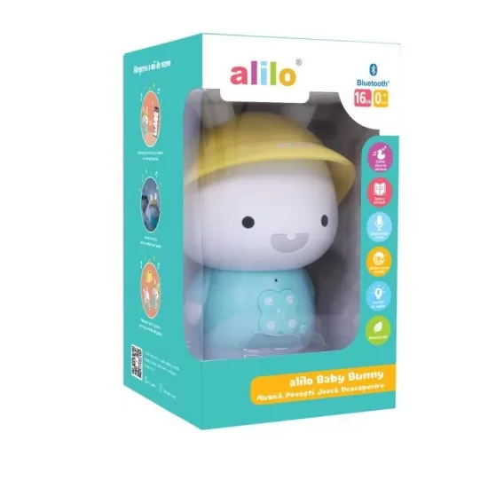 Iepuras interactiv cu povesti si cantece Alilo Baby Bunny albastru RO/EN Iepuras interactiv cu povesti si cantece Alilo Baby Bunny albastru RO/EN