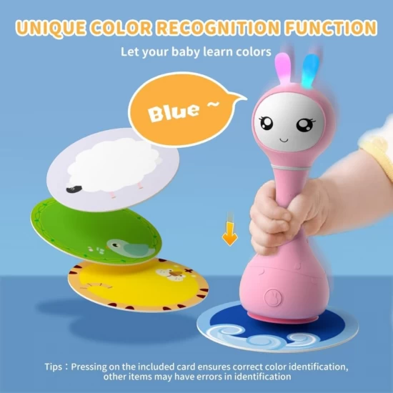 Iepuras interactiv pentru bebelusi Alilo Smarty Bunny roz, RO/EN Iepuras interactiv pentru bebelusi Alilo Smarty Bunny roz, RO/EN