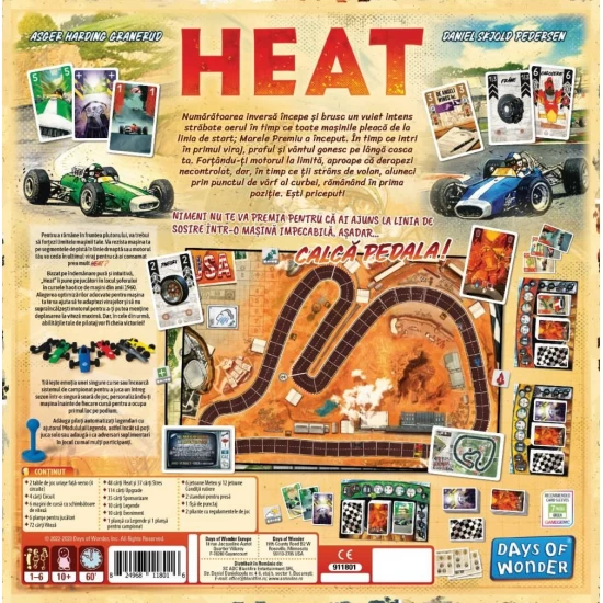 Joc de societate Heat Pedal to the metal, limba romana