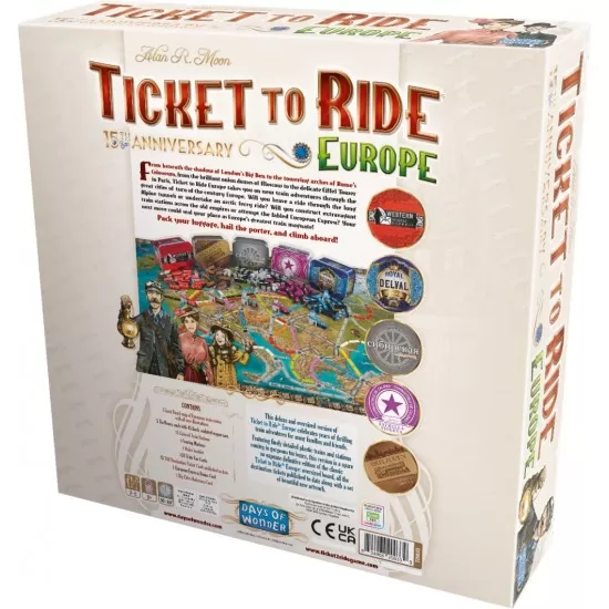 Joc de societate Ticket to Ride 15th Anniversary, limba engleza Joc de societate Ticket to Ride 15th Anniversary, limba engleza