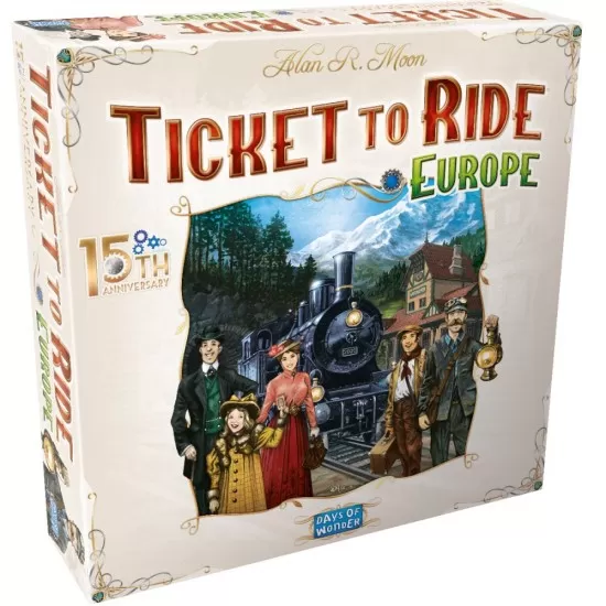 Joc de societate Ticket to Ride 15th Anniversary, limba engleza Joc de societate Ticket to Ride 15th Anniversary, limba engleza