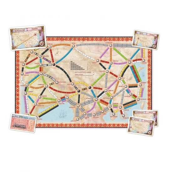 Joc de societate Ticket to Ride Map Collection Asia, limba engleza Joc de societate Ticket to Ride Map Collection Asia, limba engleza