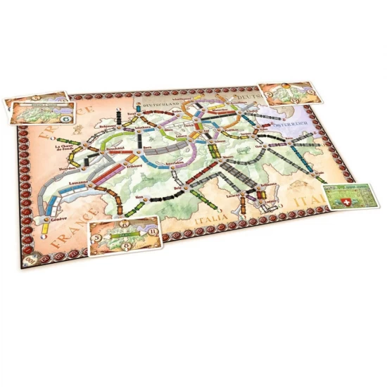 Joc de societate Ticket to Ride Map Collection India & Swiss, limba engleza Joc de societate Ticket to Ride Map Collection India & Swiss, limba engleza