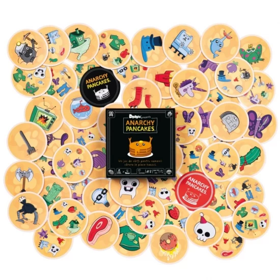 Joc Dobble Anarchy Pancakes, limba romana Joc Dobble Anarchy Pancakes, limba romana