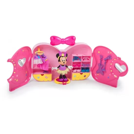 Set de joaca Minnie Mouse - Dressing cu tinute Pop Star Set de joaca Minnie Mouse - Dressing cu tinute Pop Star