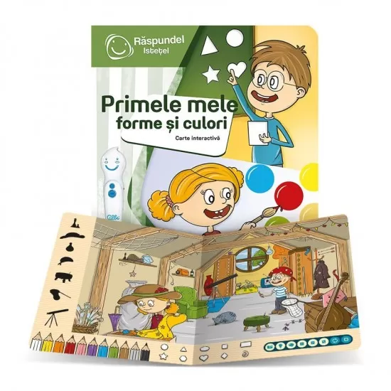 Pachet Raspundel Istetel, creion si carte - Primele mele forme si culori Pachet Raspundel Istetel, creion si carte - Primele mele forme si culori