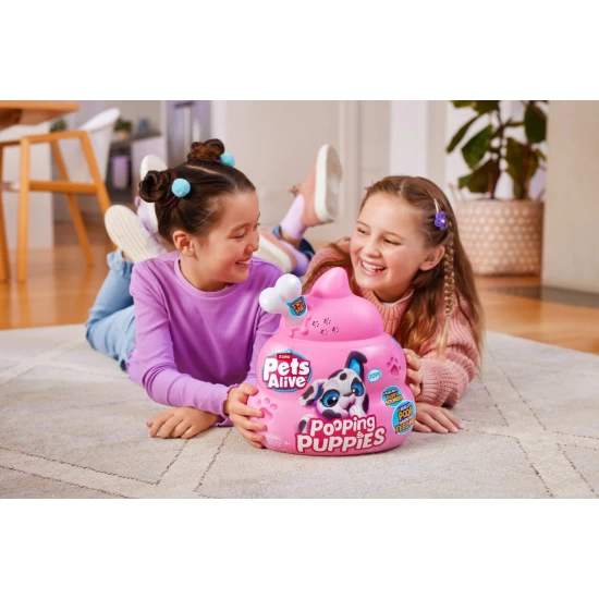 Jucarie de plus interactiva Pets Alive catelus cu accesorii surpriza Pooping Puppies Jucarie de plus interactiva Pets Alive catelus cu accesorii surpriza Pooping Puppies