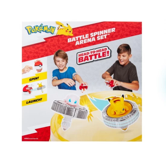 Set de joaca Battle Spinner Pokemon cu doua figurine (Pikachu #1, Mew, Poké Ball, & Poké Ball) Set de joaca Battle Spinner Pokemon cu doua figurine (Pikachu #1, Mew, Poké Ball, & Poké Ball)