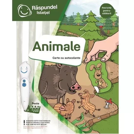 Carte cu autocolante Raspundel Istetel - Animale