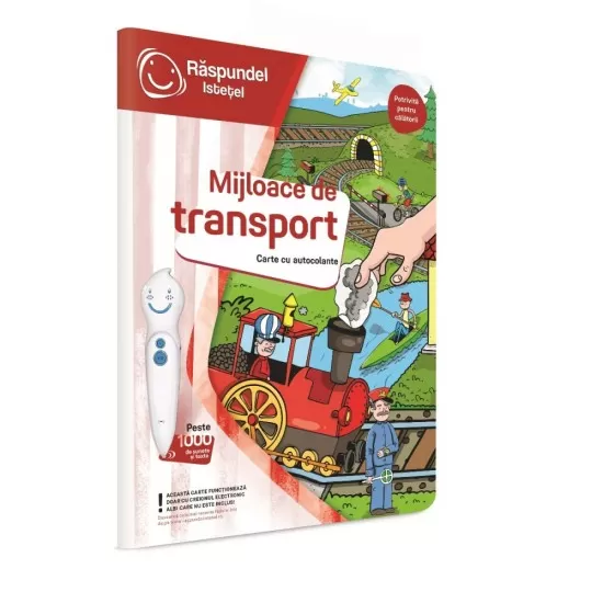 Carte cu autocolante Raspundel Istetel - Mijloace de transport Carte cu autocolante Raspundel Istetel - Mijloace de transport