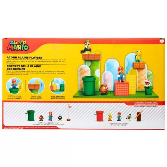 Set de joaca Campia de Ghinde cu figurina 6 cm Nintendo Mario Set de joaca Campia de Ghinde cu figurina 6 cm Nintendo Mario