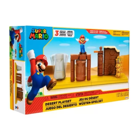 Set de joaca Desert cu figurina 6 cm Nintendo Mario Set de joaca Desert cu figurina 6 cm Nintendo Mario