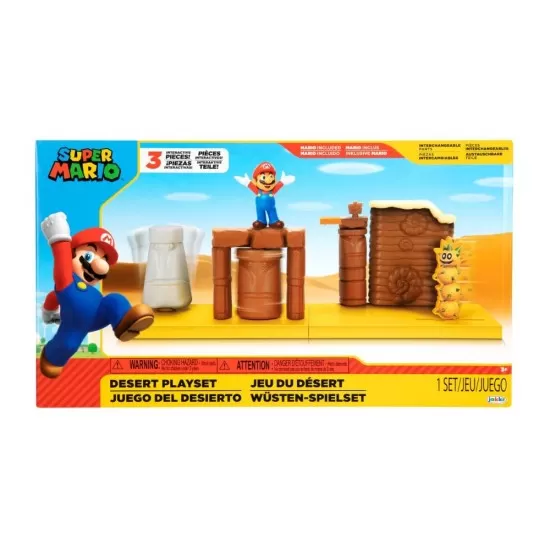Set de joaca Desert cu figurina 6 cm Nintendo Mario Set de joaca Desert cu figurina 6 cm Nintendo Mario