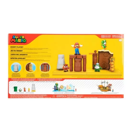 Set de joaca Desert cu figurina 6 cm Nintendo Mario Set de joaca Desert cu figurina 6 cm Nintendo Mario